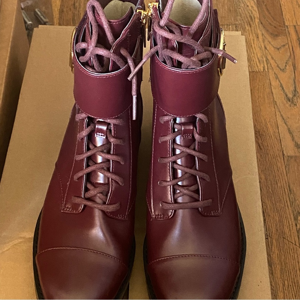 Michael Kors Burgundy Combat Boots
NWOB